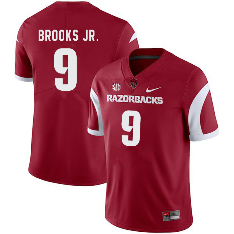 Men #9 Greg Brooks Jr. Arkansas Razorbacks College Football Jerseys-Cardinal